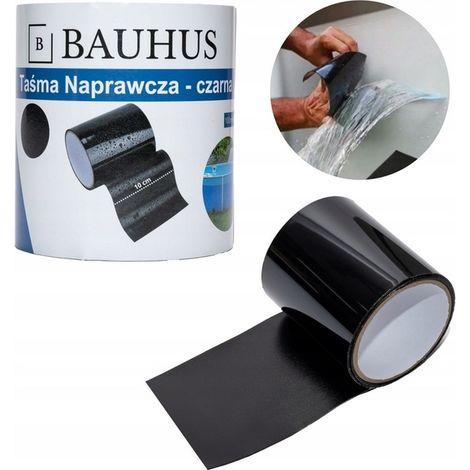 NASTRO ADESIVO RIPARAZIONE FORTE IMPERMEABILE FLEX TAPE NERO BAHUS 1,5mb (1/5)