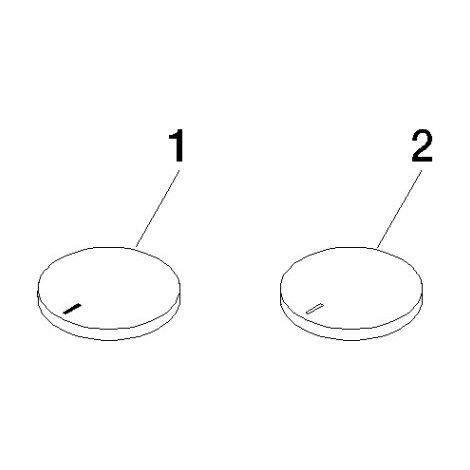 DORNBRACHT 11283811-42 Ensemble inserts de poignée eau chaude & froide CYO
