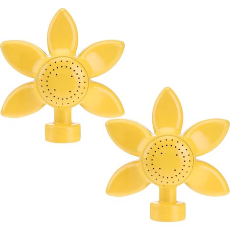 Zwei Rasensprenger, 4,3 Zoll, gelbes Blumenmuster, Metallpunktsprenger, geeignet für kleine Rasenflächen und Kinderspielplätze. (1/5)
