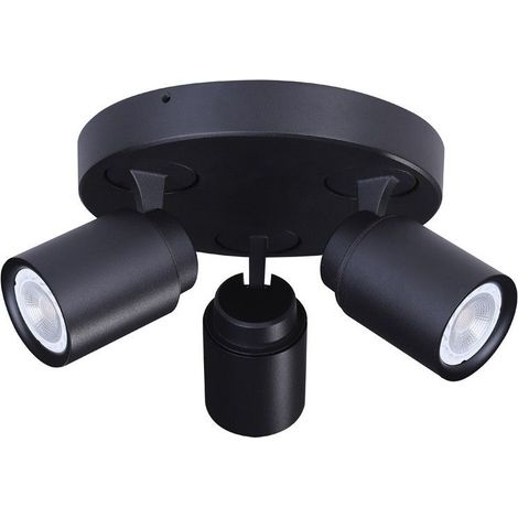 Plafonnier 3 lampes GU10 HUM noir CR 25-721-03-008 (1/3)