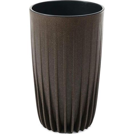 Gestreifter, hoher Öko-Kaffee-Blumentopf (1/5)