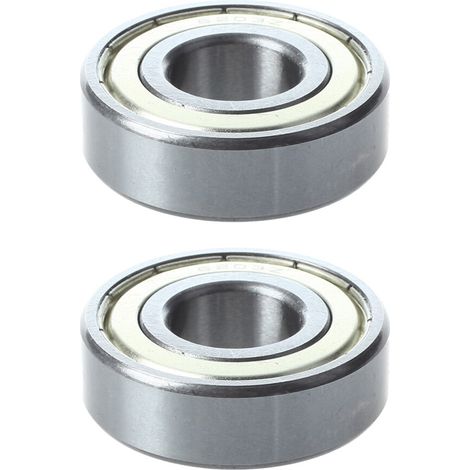 Convient pour deux roulements métriques à gorge profonde 6203Z de 17 x 40 x 12 mm avec couvercles anti-poussière bimétalliques.