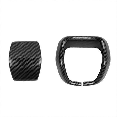 Autocollants pour conmovedoramente de levier de vitesse de voiture, pommeau de levier de vitesse en fibra de carbono (1/5)