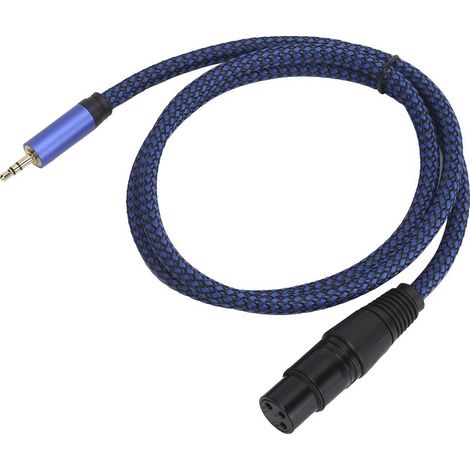 Câble Audio XLR Femelle vers Jack 3.5mm Stéréo - Cordon de Microphone Équilibré JD6033-1m (1/5)