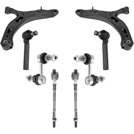 KIT BRACCIO OSCILLANTE 8 PEZZI COMPATIBILE CON SUBARU OUTBACK (BR) 2.0 D AWD (BRD) / Kit Sospensione Completo OE/OEM / Bracci Oscillanti + Testine Sterzo / Sostituzione Diretta OEM