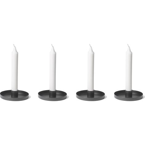 12x Novaliv Standkerzenhalter Stabkerzenhalter 12x Schwarz (1/5)