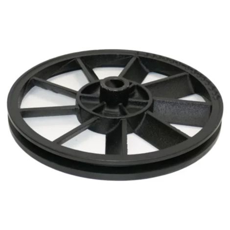 Poulie tête de compression d'air Ø 260 mm – Entraxe conique Ø 21,5/Ø 23 mm – Poids 1 kg – Pour compresseur NUAIR VCF 3