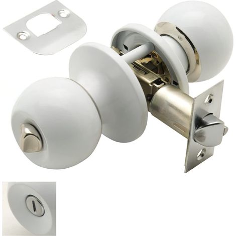 Poignée de porte avec loquet pour salle de bains