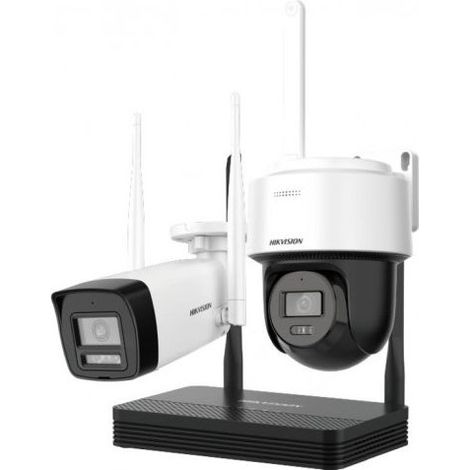 HiLook KIT videosorveglianza Wireless EasyLink Wi-Fi 6 4MP Con 2 Telecamere Bullet e NVR