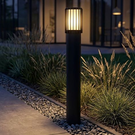 Lampadaire d'extérieur à LED, lampe de chemin, lampe d'extérieur, anthracite, aluminium, H 65 cm (1/5)