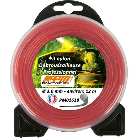 Fil rond de débroussailleuse blister ø 3 mm - 12m