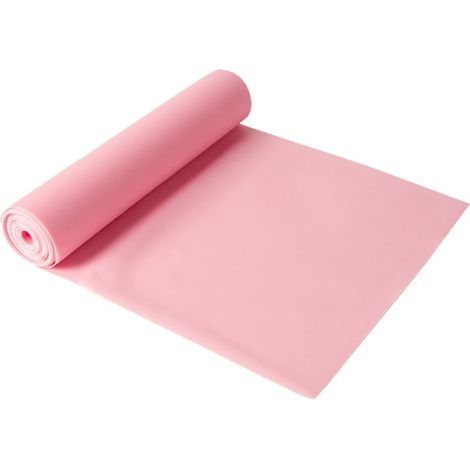 Bande de résistance rose pour le yoga, les étirements, la musculation et la danse (1/4)