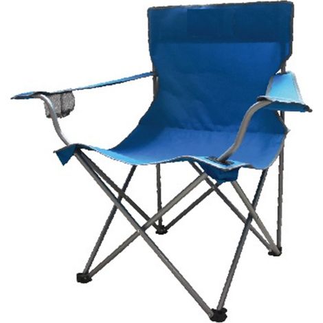 SEDIA PIEGHEVOLE BLU 50X50XH85CM CON BRACCIOLI