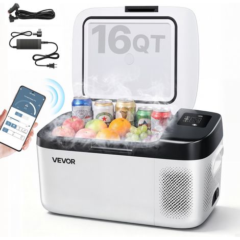 Portable glacière électrique à compression 15 L, réglage -20 °C à 20 °C, pour voiture camping (1/5)
