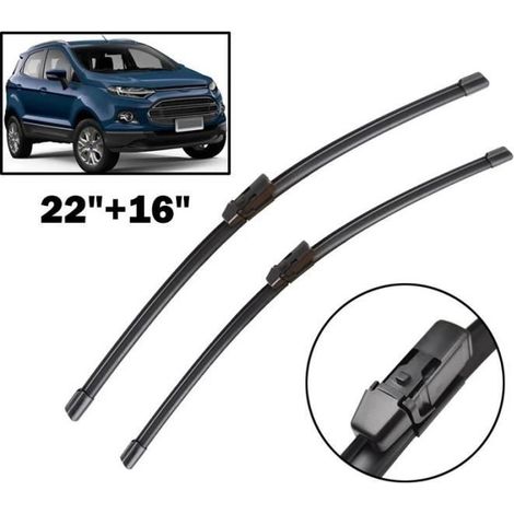 Lot de 2 Balais d'essuie-glace avant Pour Ford ECOSPORT 2013 2014 2015 2016 2017