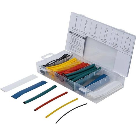 Assortiment de Gaines Thermo-Rétractables 100 pcs - Couleurs Variées - Protection et Isolation Électrique - D-Work