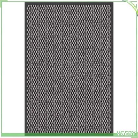 Paillasson - FAFEISY - 4105547 - Anthracite - 60 x 90 cm - Polypropylène touffeté, support PVC antidérapant (1/5)