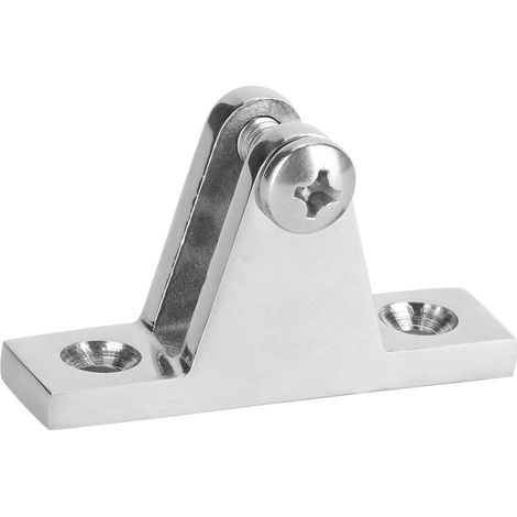 Charnière De Pont En Acier Inoxydable 316 Poli Miroir Pour Bateau - Fixation Sur Deck - Trou De 42 Mm - Lot De 1 (1/5)