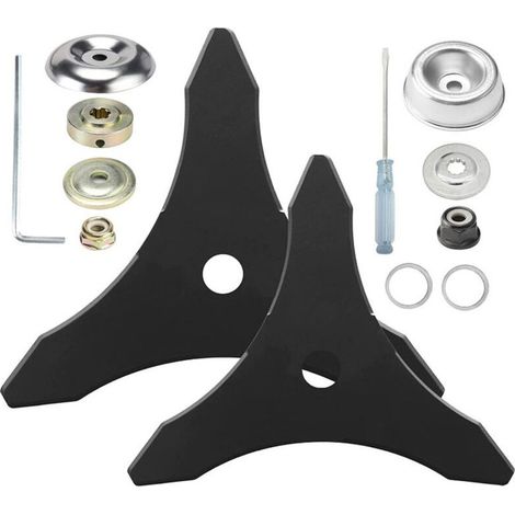 Lame de débroussailleuse,Lame de rechange en acier au carbure avec adaptateur pour tige de 25,4 mm ou 20 mm, compatible avec Husqvarna, Stihl, Oregon, Hitachi (1/5)