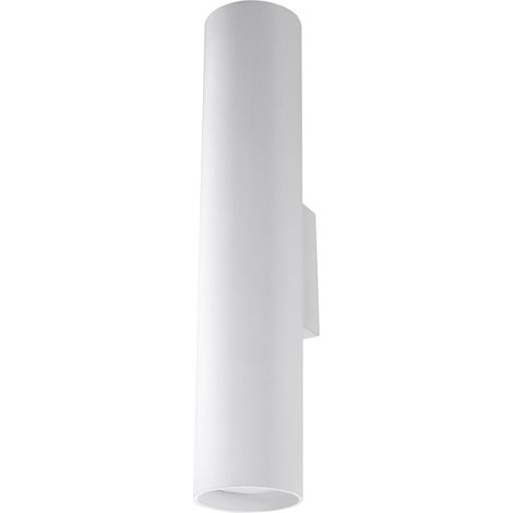 Lámparas de pared Lagos blanco acero 2xGU10 6cm Sollux (1/2)