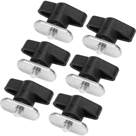 APEX 6 Sets Kayak Screws Nuts Hardware for Rail Canoe Kayak Track Mounting System Fishing Boat Accessories (1/5)