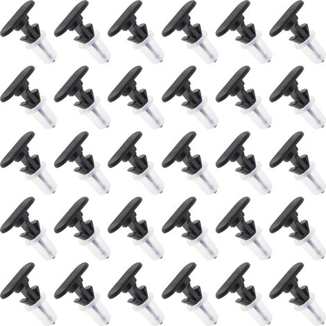 Pack of 30 Black Nylon Sliding Door Seal Fixing Clips 157979/1H0837719 Compatible with VW Transporter I II III IV V VI (1/5)