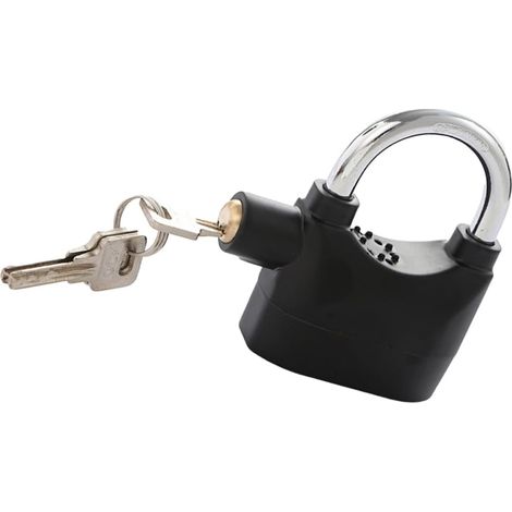 BEBUSINGOTO Cadenas cuivre Noir Avec Alarme Pour Scooter Et Vélo Antirouille Et Anti-vol Pour Utilisation Extérieure (1/5)