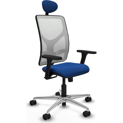Chaise de bureau piqueras y crespo Motilla blanc simili cuir (1/2)