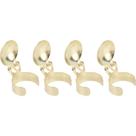 4 Pièces Bague Éteignoir Automatique pour Bougie, Coupe-mèche en Acier Inoxydable, Accessoire Éteignoir pour Amateurs de Bougies Doré (1/5)