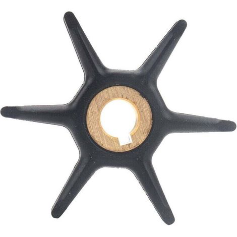 Hors-bord , Hélice en Acier Inoxydable pour Convient à la turbine de pompe à eau hors-bord Johnson 277181, turbine en caoutchouc 434424,18-3001 (1/4)
