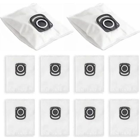 10 Sacs à poussière, Accessoire aspirateur, Matériau non tissé, Grande capacité, Pour Rowenta Silence Force (1/5)