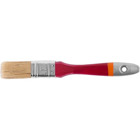 Pinceau Strend Pro JA095, 1", plat, pour peinture, manche en bois