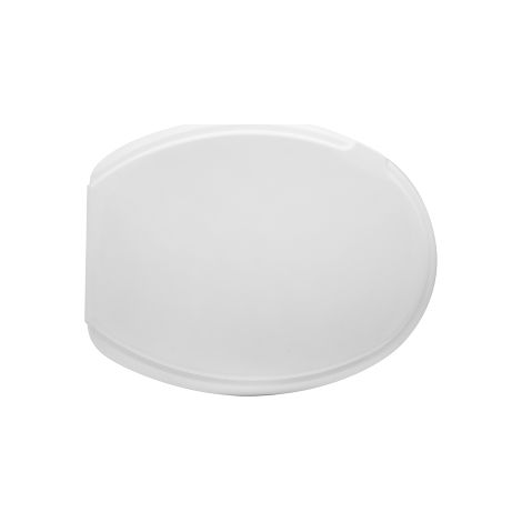 Abattant WC universel 45,5x37 cm en plastique ABS blanc abattant WC avec charnie'res re'glables vissable par le bas