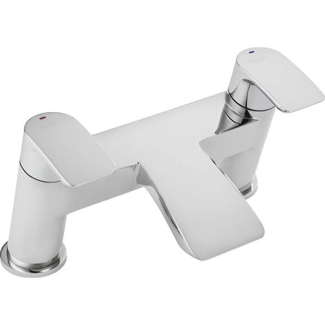 Francis Pegler Waterfall Bath Filler Tap Chrome Deck Mounted Modern Style