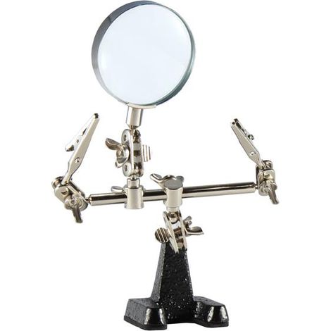 Weller WLACCHHB-02EU Helping Hands Holder - 2 Arms & Magnifier WELACCHHBN (1/3)