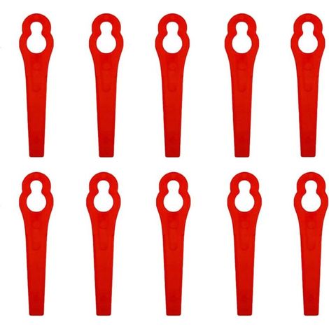 Lot de 10 lames de rechange pour coupe-bordure en plastique, accessoires pour coupe-bordures, lames de rechange en plastique (1/5)