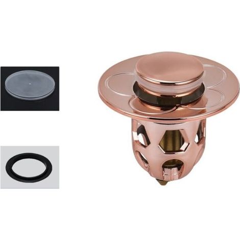 (or rose)Bouchon d'évier en acier inoxydable bouchon d'évier universel bouchon de vidange pour lavabo de comptoir bouchon de bain (1/3)