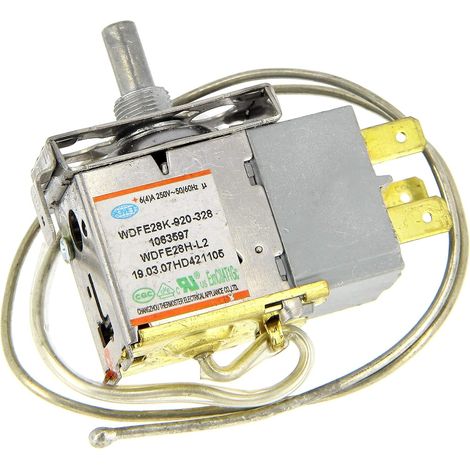 Thermostat WDF28 K-920-328-EX pour réfrigérateur Curtiss, Aya, Fagor, Hisense, Brandt, FAR - 1019855 (1/5)