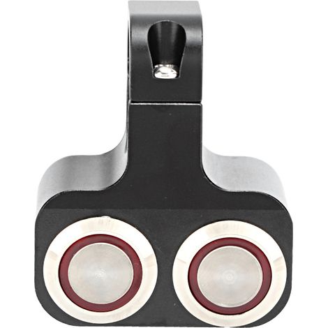 Phare de guidon LED étanche double interrupteur projecteur pour moto pièces de modification 25mm (1/3)