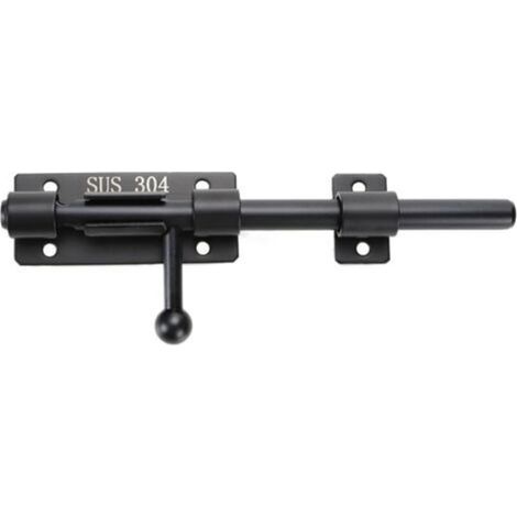 Loquet à pêne cylindrique de 8 pouces, loquet de portail à pêne coulissant robuste, loquet de porte en acier inoxydable 304 solide, loquet de sol, matériel pour clôture, porte de cour, porte d