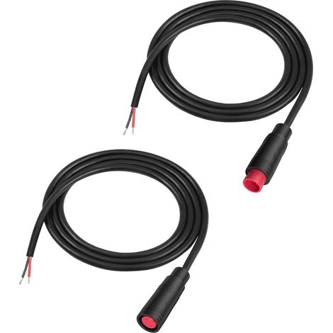 Connecteur Câble d'extension étanche julet 2pin,pour vélo électrique Prise câble Femelle et mâle,câble Connecteur 2Pin pour éclairage de vélo électrique,projets de vélo DIY