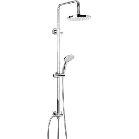 Colonne de Douche Inox Chromé 130 cm, Usage Salle de Bain (1/3)