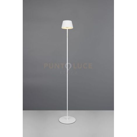 SUAREZ PIANTANA RICARICABILE METALLO BIANCA REGOLAZIONE INTESITA' TOUCH IP 44 H.120CM LED 1,5W 200lm, 3000K