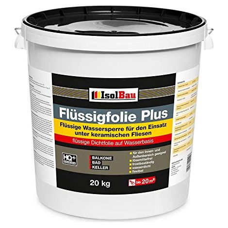 Flüssigfolie Plus 20 kg Dichtfolie Abdichtung Balkone Dusche Innen-und Außen
