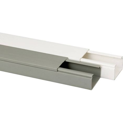 Heidemann 09966 Canaletta per cavi grigia 2000 x 40 x 25 mm (1/2)