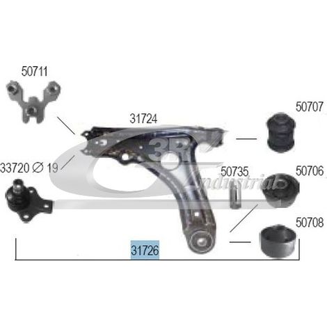 3RG 31726 BRAZO SUSPENSIÓN DELANTERO IZQUIERDO