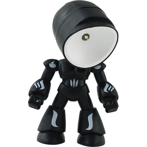 Lampe de Bureau Robotique Noire en Pvc Tête Ajustable, Veilleuse pour Garçon et Filles pour Décoration Maison Fatigue Oculaire (1/5)