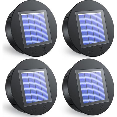 Pièces de rechange pour luminaires solaires 8cm, pièce de rechange pour luminaire solaire avec LED à lumière chaude, étanche IP65, pour lanterne solaire, luminaire de jardin