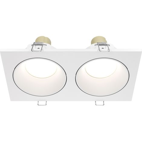 Maytoni Zoom faretto incasso soffitto 2xGU10 IP65 bianco (1/5)