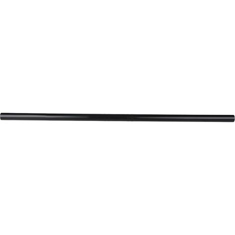 Guidon plat rétro pour moto, 22MM, barre de poignée droite noire (1/5)